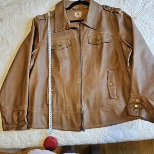 Faux leather jacket